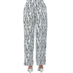 Renee C. Zebra Print Ankle Pants (NWT)